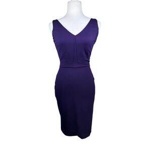 White House Black Market Sleeveless V-neck Sheath Dress 00